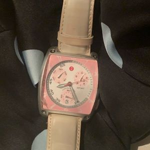Pink Michele Watch